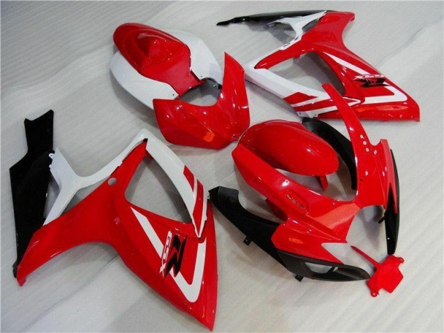 Kits Carenatura Moto Iniezione GSXR 600 / 750 K6 2006-2007 - Rosso Bianco Kits Carenatura Moto Iniezione GSXR 600 / 750 K6 2006-2007 - Rosso Bianco