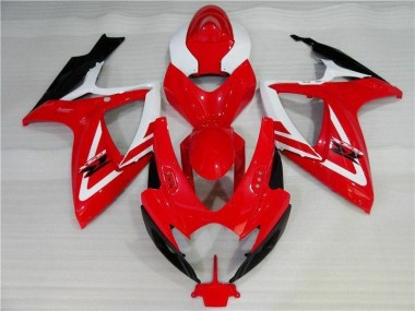 Kits Carenatura Moto Iniezione GSXR 600 / 750 K6 2006-2007 - Rosso Bianco