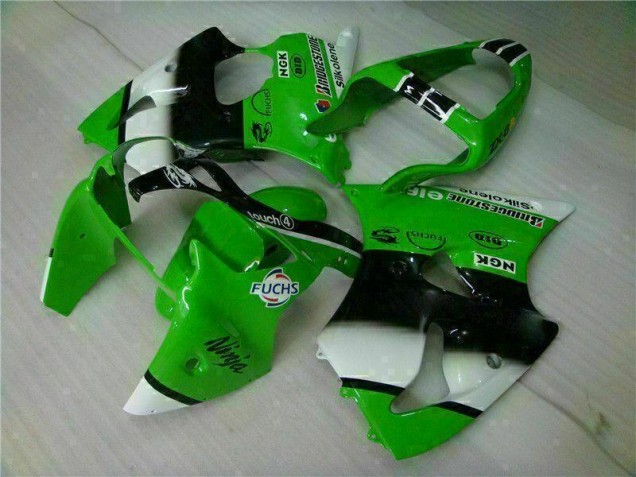 Kits Carenatura Moto Iniezione ZX6R 2000-2002 - Verde Nero