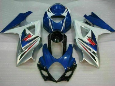 Kits Carenatura Motocicletta Completo ABS GSXR 1000 K7 2007-2008 - Blu Bianco