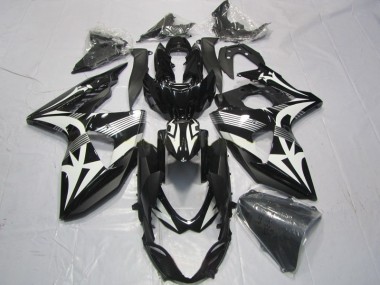Kits Carenatura Motocicletta Completo ABS GSXR 1000 K9 2009-2016 - Nero Bianco