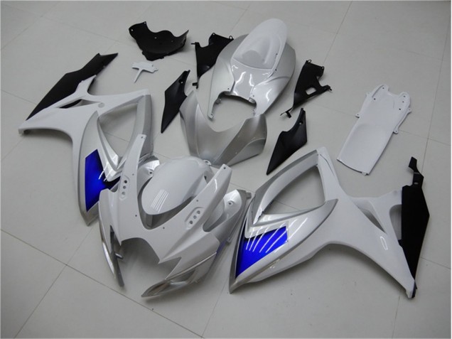 Kits Carenatura Motocicletta Completo ABS GSXR 600 / 750 K6 2006-2007 - Bianco Blu Kits Carenatura Motocicletta Completo ABS GSXR 600 / 750 K6 2006-2007 - Bianco Blu