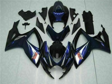 Kits Carenatura Motocicletta Completo ABS GSXR 600 / 750 K6 2006-2007 - Nero Blu