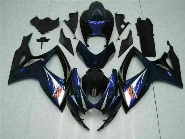 Kits Carenatura Motocicletta Completo ABS GSXR 600 / 750 K6 2006-2007 - Nero Blu Kits Carenatura Motocicletta Completo ABS GSXR 600 / 750 K6 2006-2007 - Nero Blu