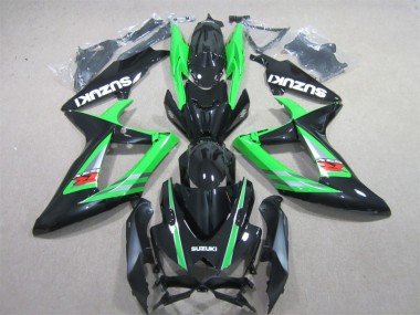 Kits Carenatura Motocicletta Completo ABS GSXR 600 K6 2006-2007 - Nero Verde