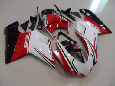 Kits Carene Moto Completa Ducati 848 1098 1198 2007-2014 - Rosso Bianco