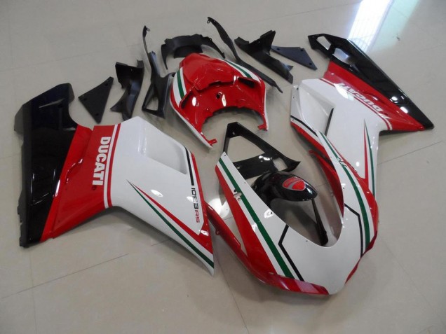 Kits Carene Moto Completa Ducati 848 1098 1198 2007-2014 - Rosso Bianco Kits Carene Moto Completa Ducati 848 1098 1198 2007-2014 - Rosso Bianco