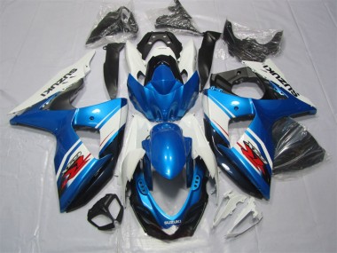 Kits Carene Moto GSXR 1000 K9 2009-2016 - Blu Bianco