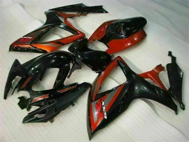 Kits Carene Moto GSXR 600 / 750 K6 2006-2007 - Nero Rosso