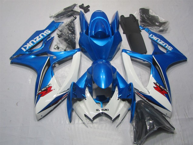 Kits Carene Moto GSXR 600 K6 2006-2007 - Blu Bianco