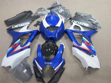 Kits Carene Moto & Plastica Moto GSXR 1000 K7 2007-2008 - Blu Bianco