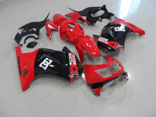 Kits Carene Moto ZX 250R 2008-2012 - Rosso Nero Kits Carene Moto ZX 250R 2008-2012 - Rosso Nero