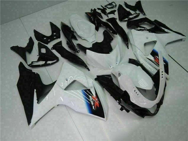 Plastica Moto GSXR 1000 K9 2009-2016 - Bianco Nero Plastica Moto GSXR 1000 K9 2009-2016 - Bianco Nero